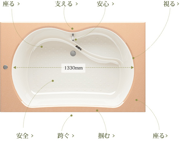 FRAワイドわはは浴槽